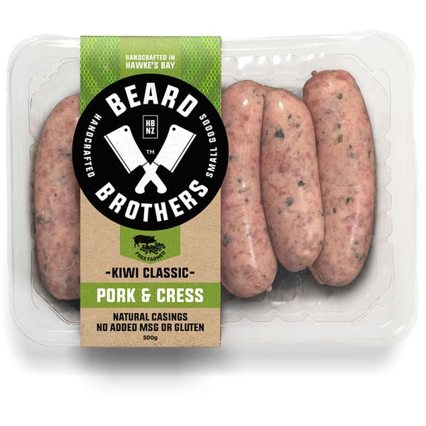 Beard Brothers Sausages Pork & Cress Prices FoodMe