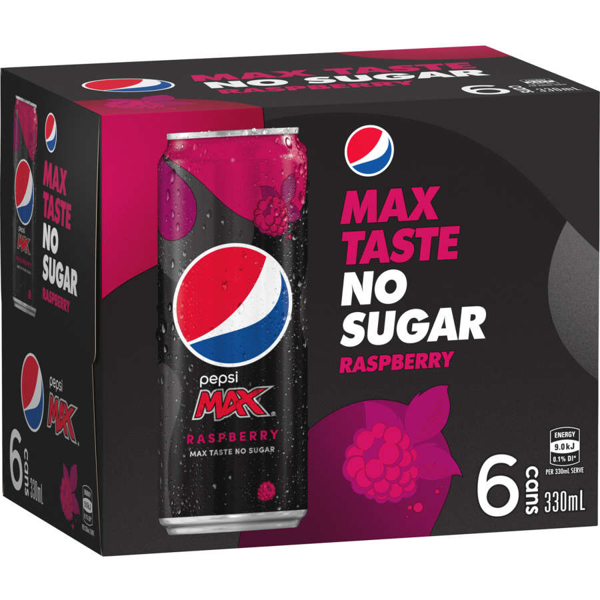 Pepsi Max Soft Drink Raspberry