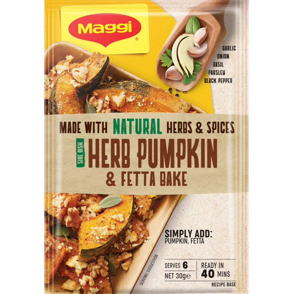 Maggi Side Dish Recipe Base Pumpkin & Fetta Bake 30g