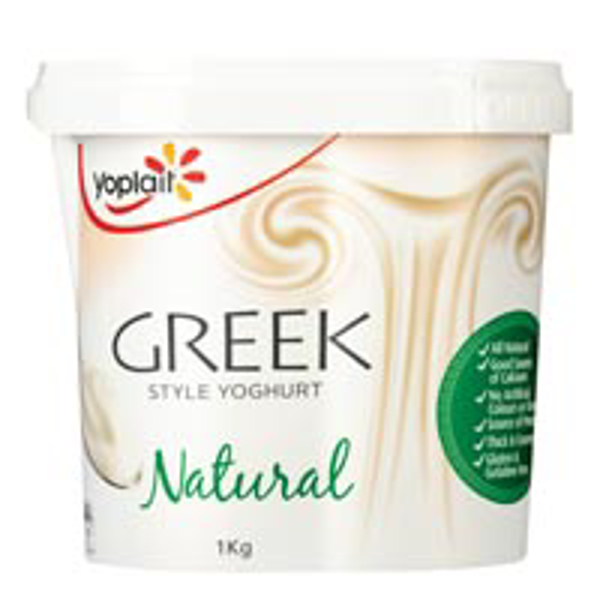 Yoplait Yoghurt Tub Greek Style Natural 1kg