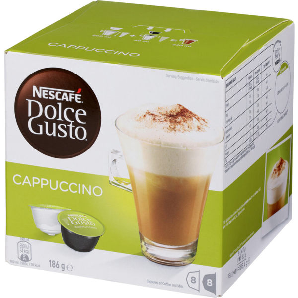 Nescafe Dolce Gusto Coffee Capsules Cappuccino 16pk