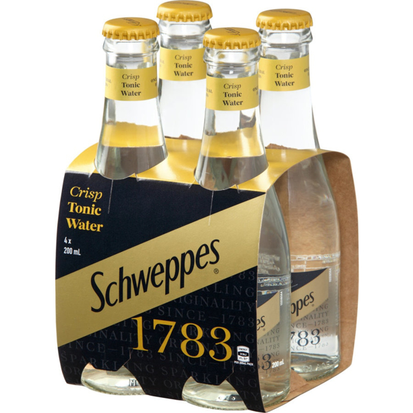 Schweppes 1783 Mixers Crisp Tonic Water Package type