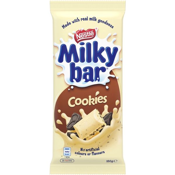 Nestle Milky Bar Chocolate Block Milk & Cookies 180g Prices FoodMe