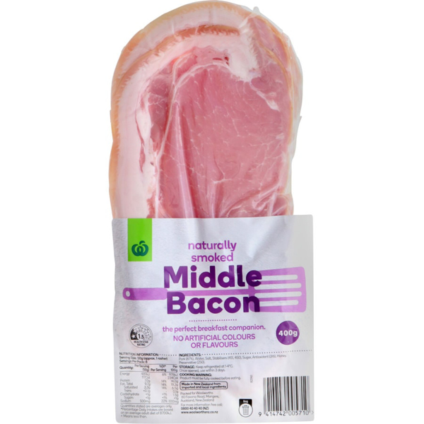 Countdown Middle Bacon 400g