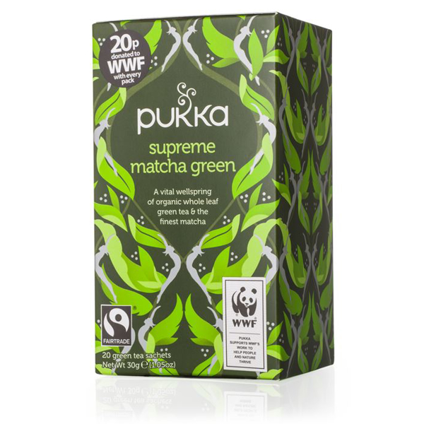 Pukka Organic Supreme Matcha Green 20 Herbal Tea Bags Prices - FoodMe