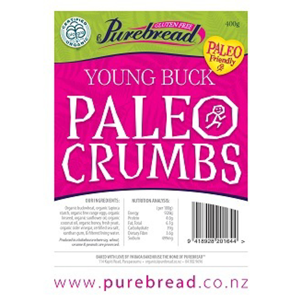 Purebread Young Buck Paleo Crumbs 400g