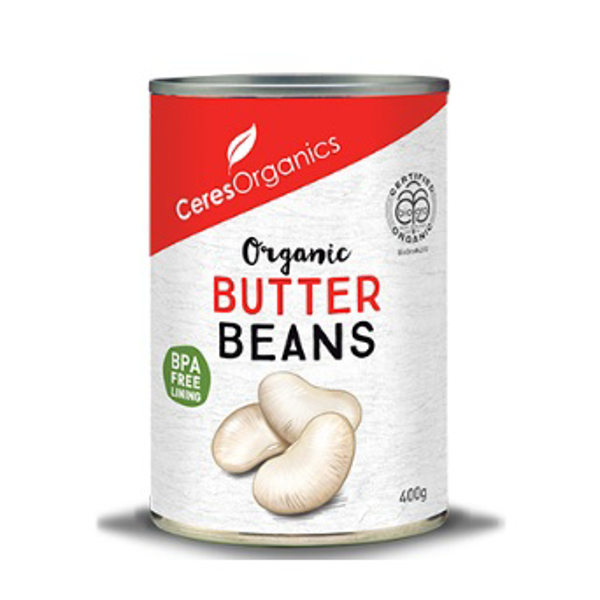Ceres Organics Butter Beans Can 400g