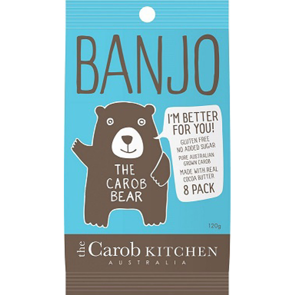 Banjo Carob Milk Bear 8pk Bag 120g
