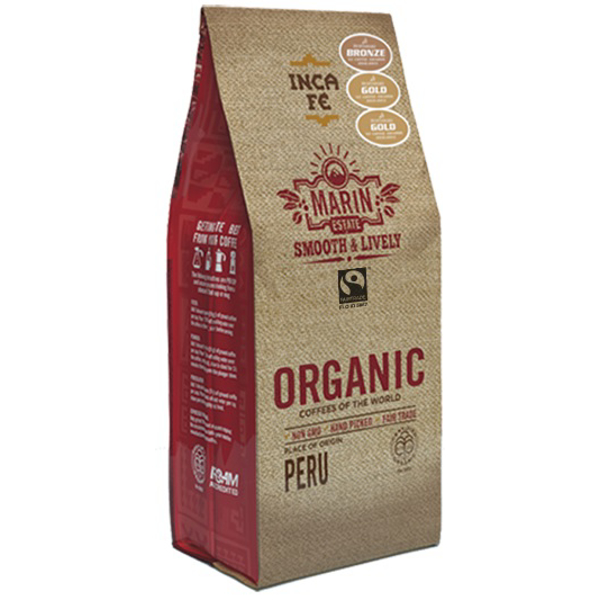 Inca Fe Marin Organic Whole Beans Coffee 200g