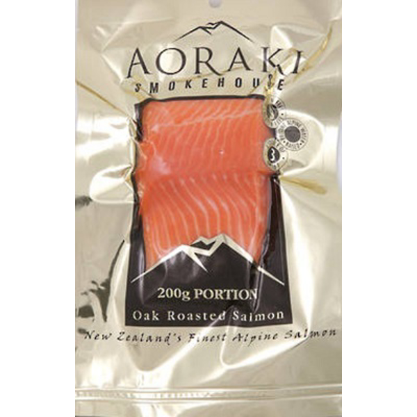 Aoraki Hot Smoked Salmon Portion 200g