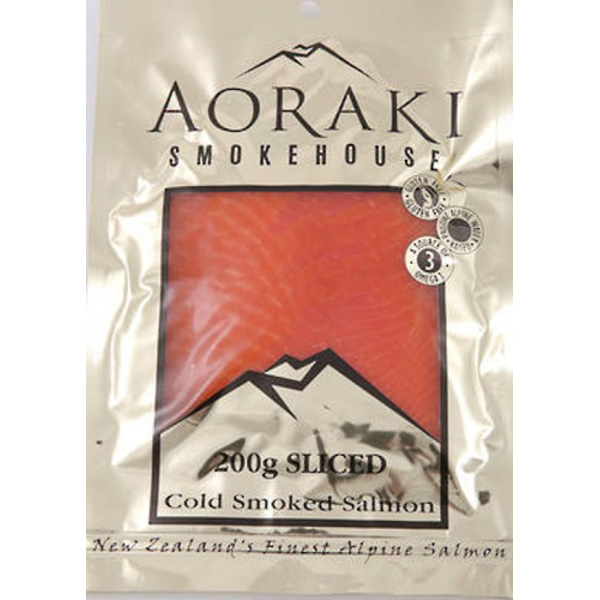 Aoraki Cold Smoked Salmon 200g