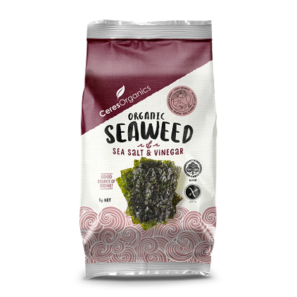 Ceres Organic Seaweed Sea Salt & Vinegar 5g Prices - FoodMe