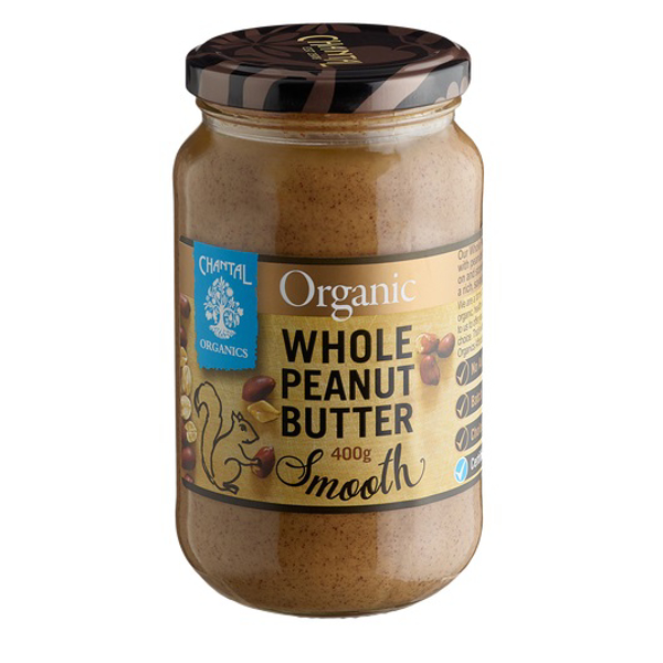 Chantal Organics Whole Peanut Butter Smooth 400g