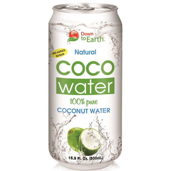 Down to Earth Natural Coconut water 500ml Can