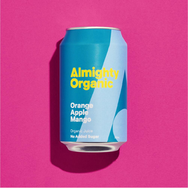 Almighty Organic Orange Apple & Mango Juice 330ml