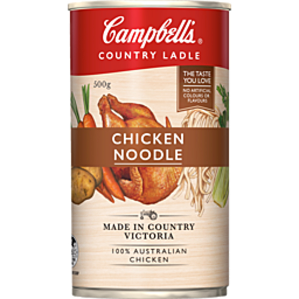 Campbells Soup Country Ladle Chicken Noodle 500g