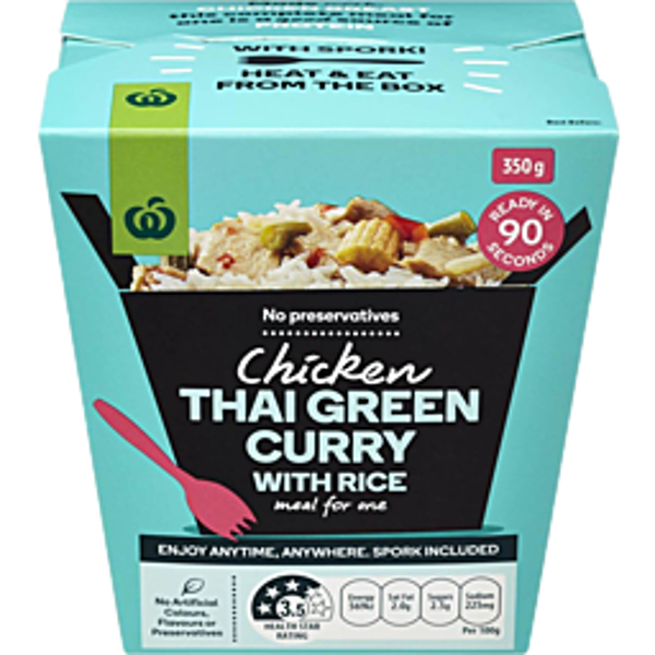 Countdown Select Meal for One Green Curry Chicken & Rice 350g
