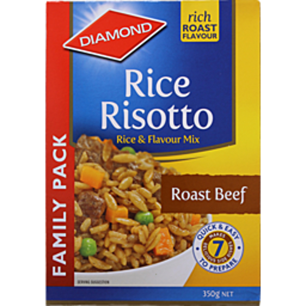 Diamond Rice Risotto Family Roast Beef 350g