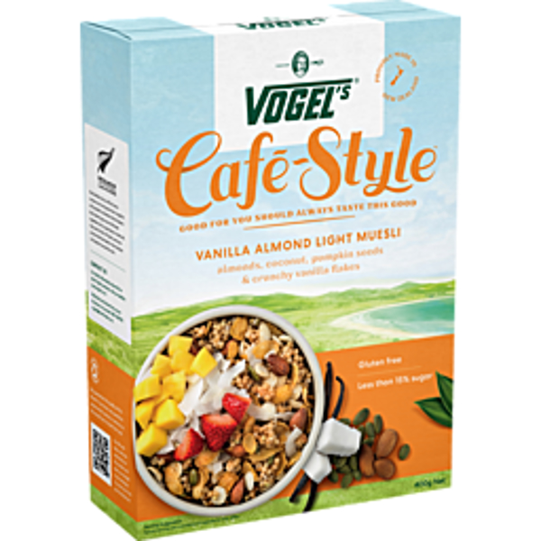 Vogels Cafe Style Muesli Vanilla & Almond 400g