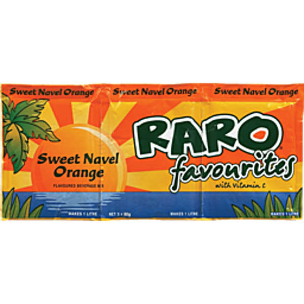 Raro Sachets Drink Mix Sweet Navel Orange 3 Pack