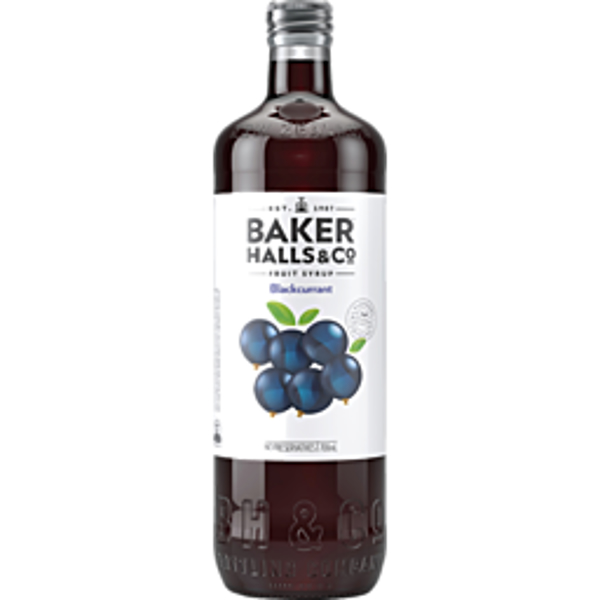 BAKER Halls Fruit Syrup Blackcurrant 700ml