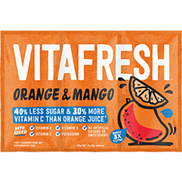 Vitafresh Sachet Drink Mix Orange & Mango 3 Pack
