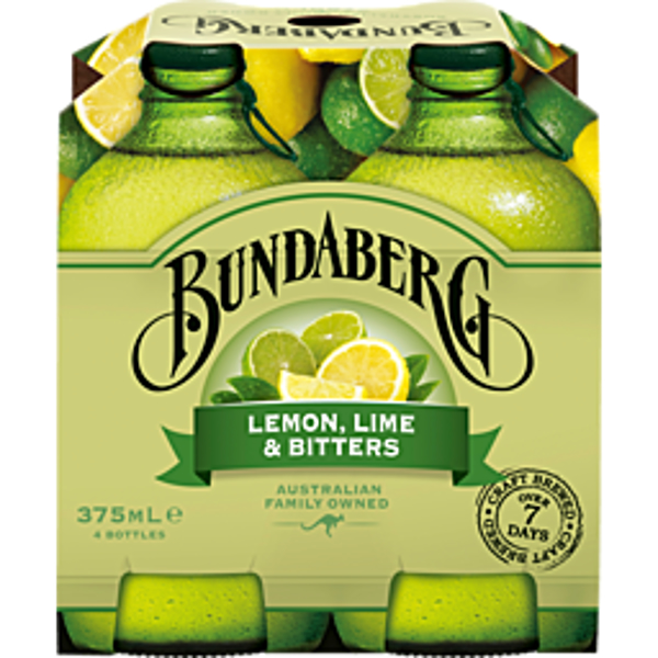 Bundaberg Lemon, Lime & Bitters 4 Pack