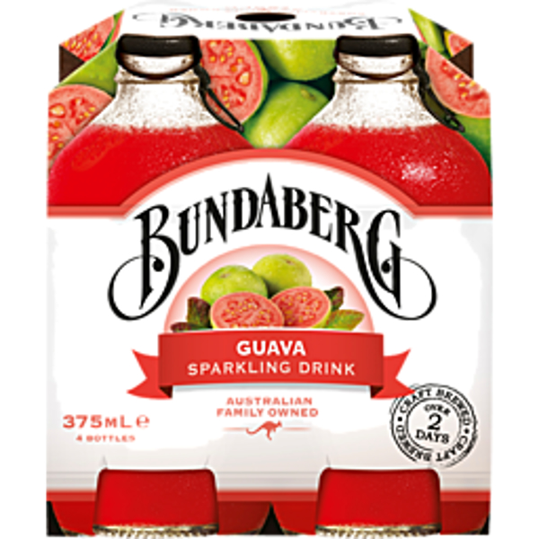 Bundaberg Sparkling Drink Guava 4 Pack