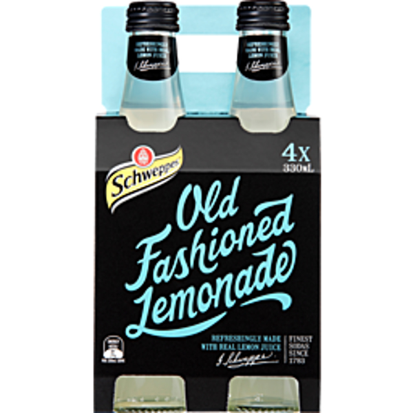 Schweppes Lemonade Traditional Bottes 4 Pack