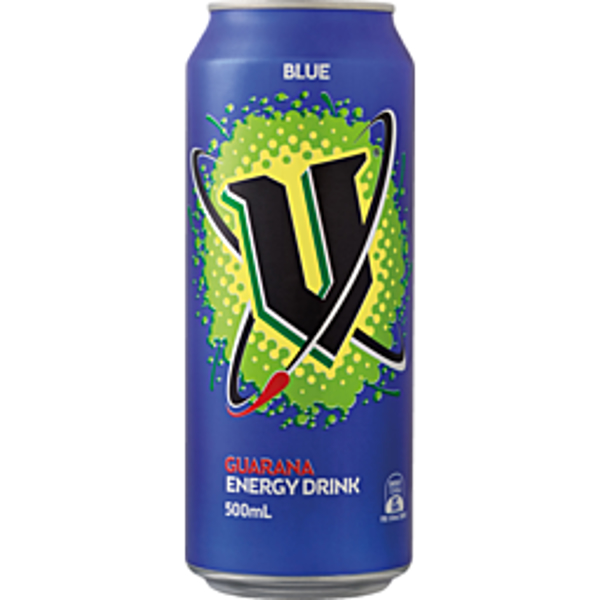 V Blue Energy Drink Blue Guarana Can 500ml Prices - FoodMe