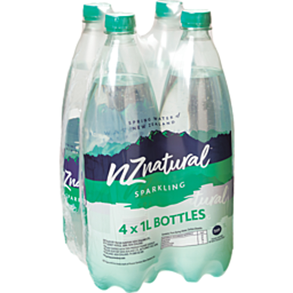 NZ Natural Water Sparkling 1L 4 Pack