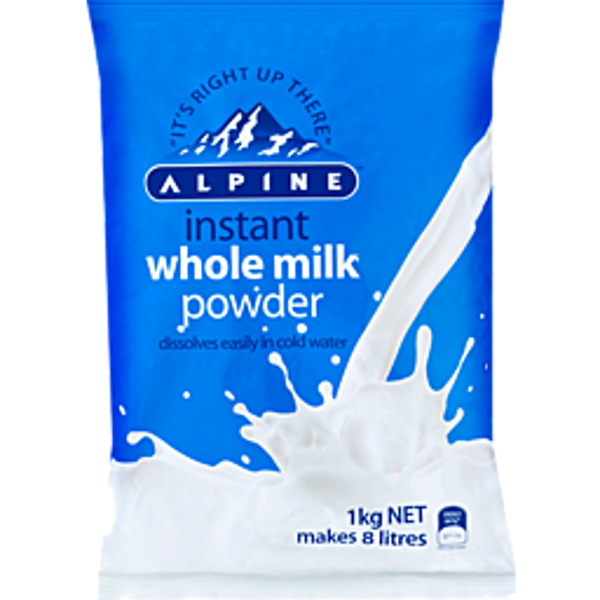 Alpine Instant Whole Milk Powder 1kg