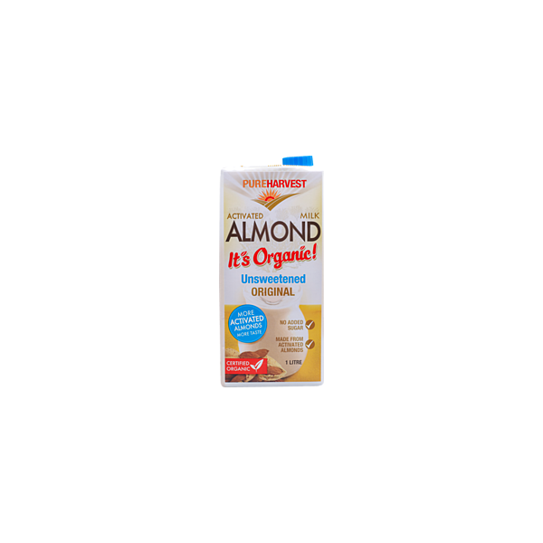 Pure Harvest Organic Almond Milk Unsweetened Original 1L Prices FoodMe