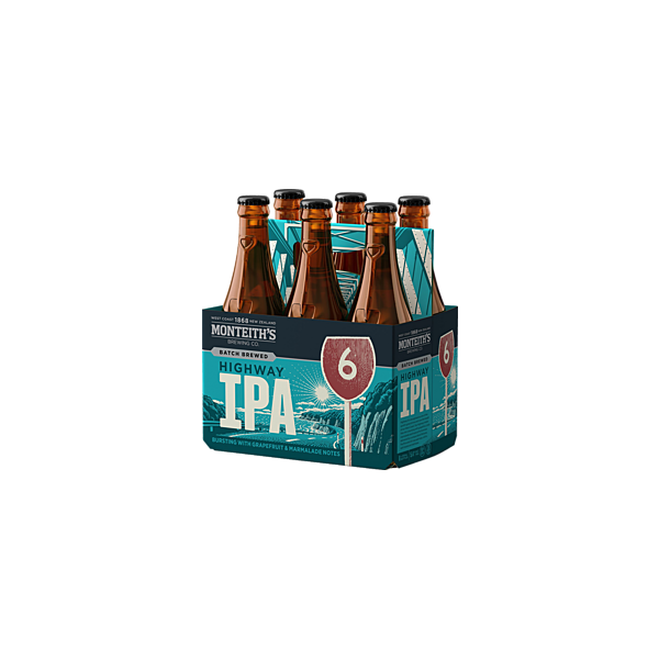Monteiths Highway IPA 330ml 6 Pack Prices FoodMe