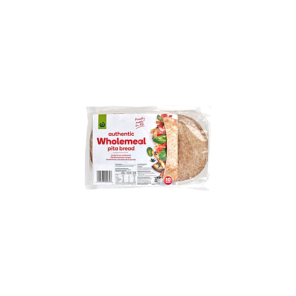Woolworths Pita Bread Wholemeal 10 Pack Prices FoodMe