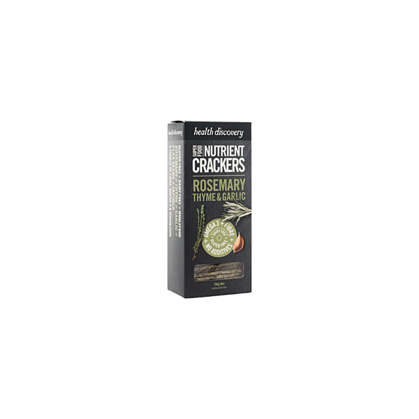 Health Discovery Superfood Nutrient Cracker Crackers Rosemary Thyme & Garlic 150g Prices FoodMe