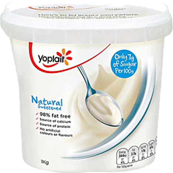 Yoplait Yoghurt Natural Sweetend 1kg