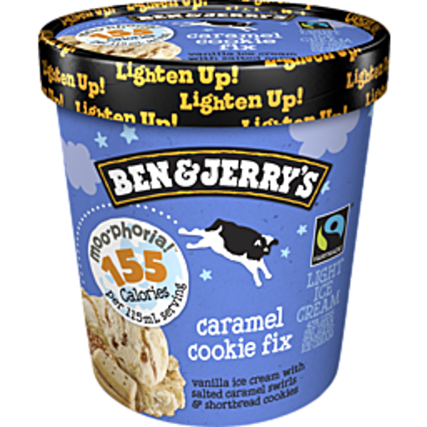 Ben & Jerry's Ice Cream Light Caramel Cookie Fix 458ml