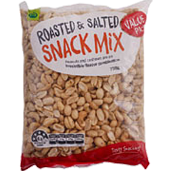 Woolworths Roasted & Salted Snack Mix 750g