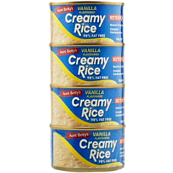 Aunt Betty's Creamy Rice Vanilla 4 Pack
