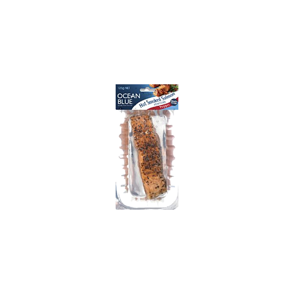 Ocean Blue Hot Smoked Pepper Salmon 180g Prices - FoodMe