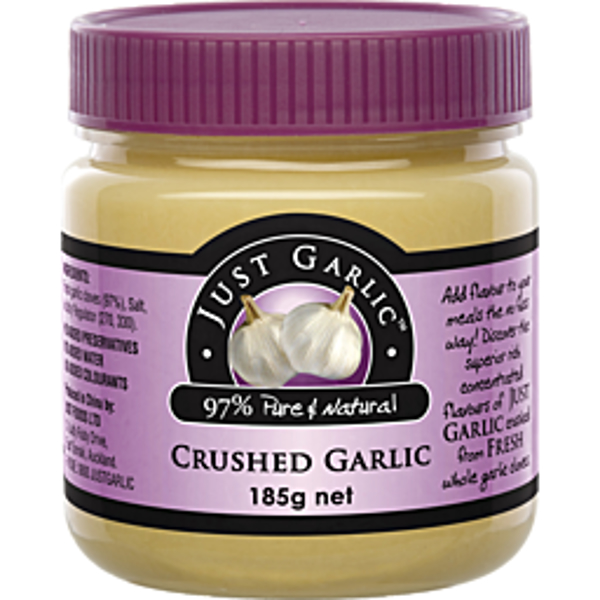 Just Foods Crushed Garlic 185g