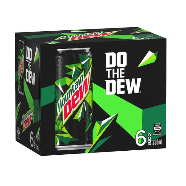 Mountain Dew Original Cans 330ml (24 Pack) Prices FoodMe
