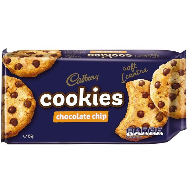 Cadbury Chocolate Chip Cookies 156g Prices - FoodMe