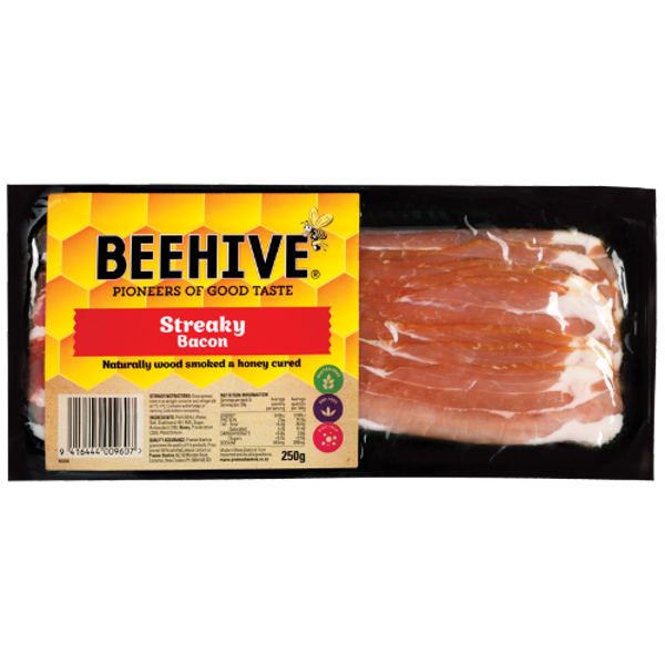 Beehive Streaky Bacon 250g