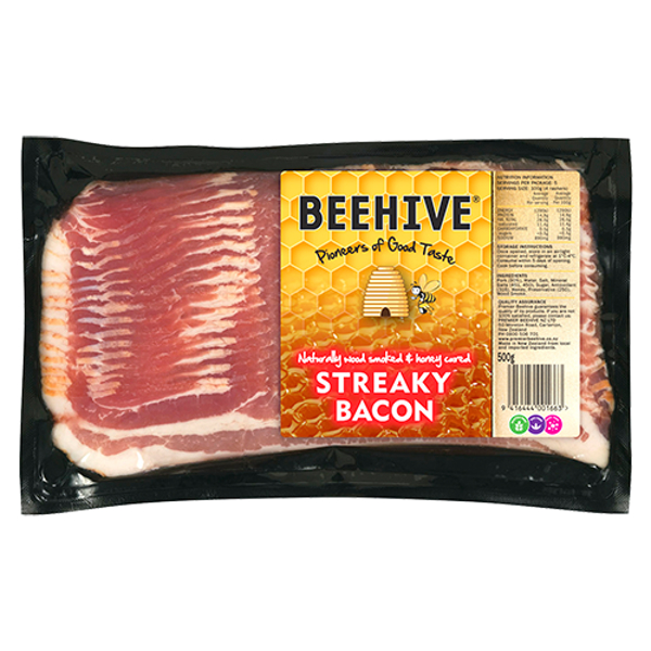 Beehive Streaky Bacon 500g