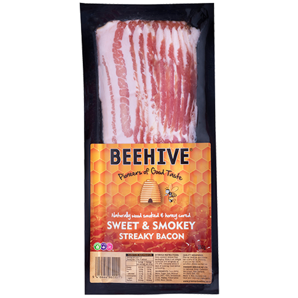 Beehive Sweet & Smokey Streaky Bacon 250g