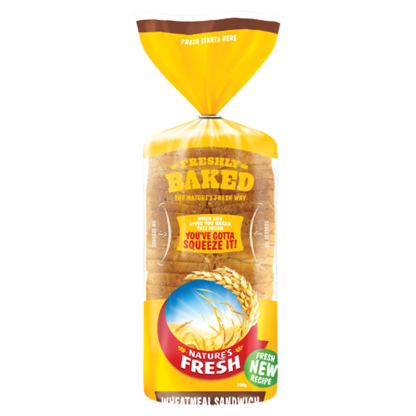 Nature's Fresh Wheatmeal Sandwich Bread 700g