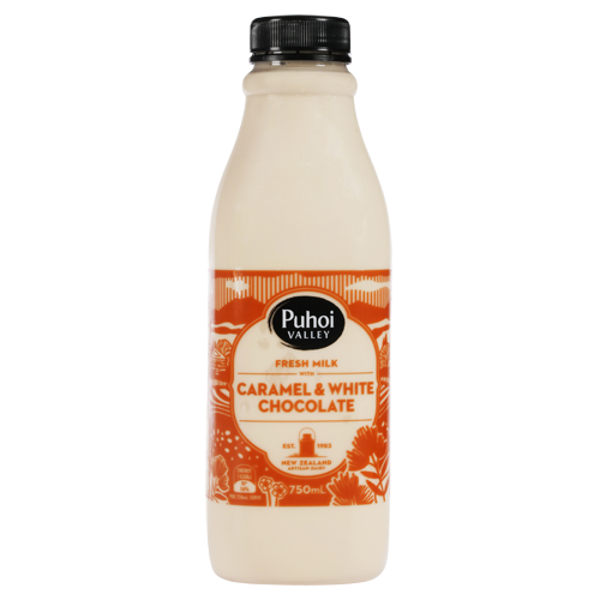 Puhoi Valley Caramel & White Chocolate Milk 750ml