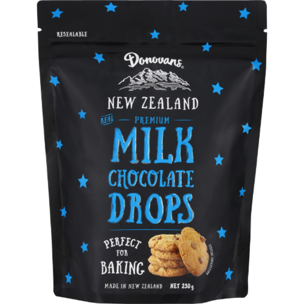 Donovans Milk Chocolate Drops 250g